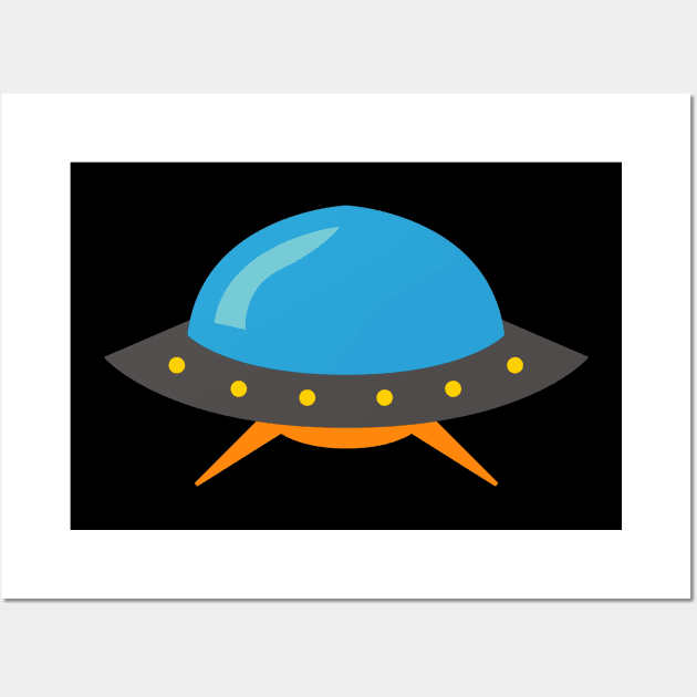 Ufo Art Wall Art by Alvd Design